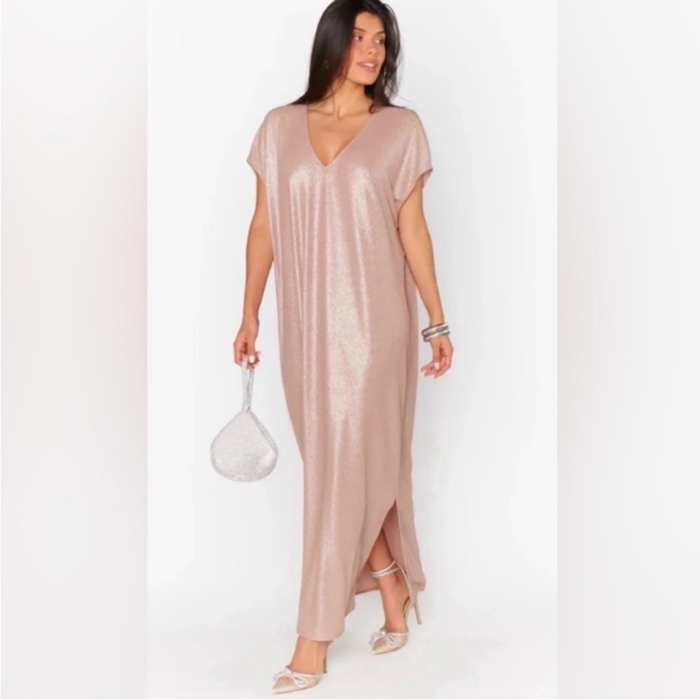 Show Me Your Mumu Worldly Caftan Champagne Glitz Dress